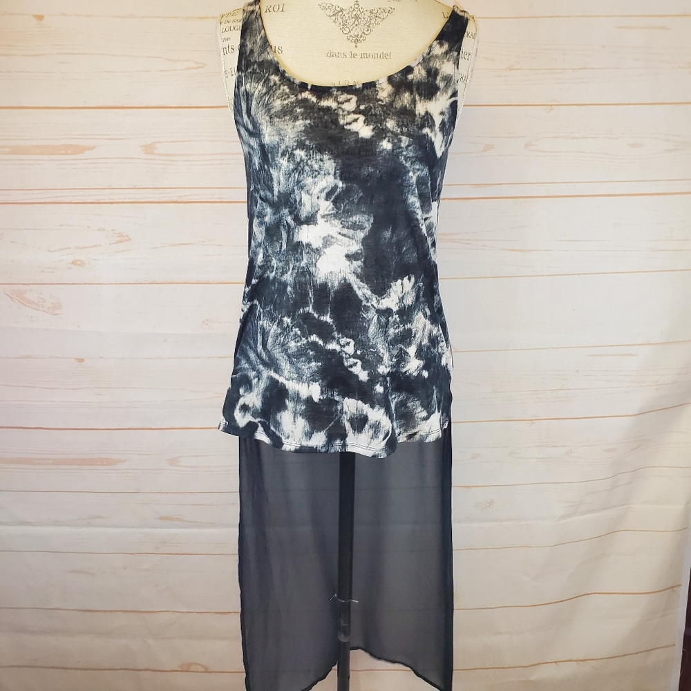 Express High Low Tie Dye Tank Top